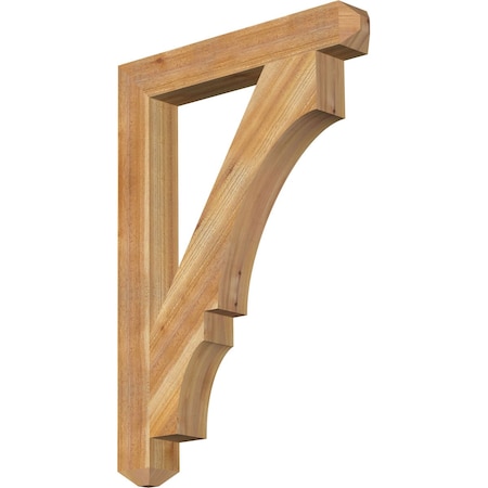 Ekena Millwork Balboa Craftsman Rough Sawn Bracket, Western Red Cedar, 4"W x 28"D x 40"H BKT04X28X40BOA04RWR